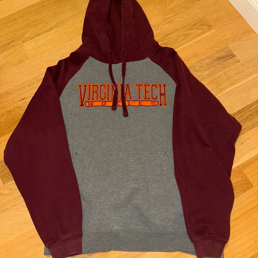 Virginia Tech Hoodie in Maroon and Gray